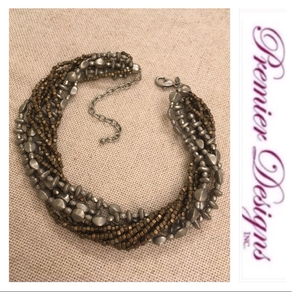 9 Strand Antiqued Matte Silver Brass WEAR IT NOW - Picture 4 of 11